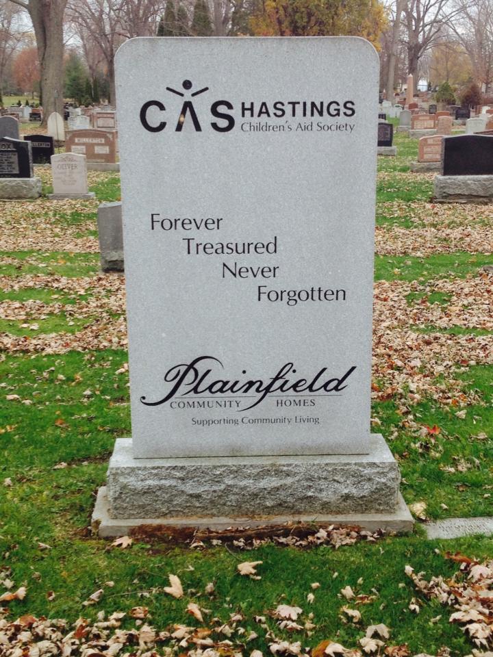 CAS Hastings, Forever treasured never forgotten, Plainfield Community Homes