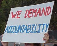 We demand accountability