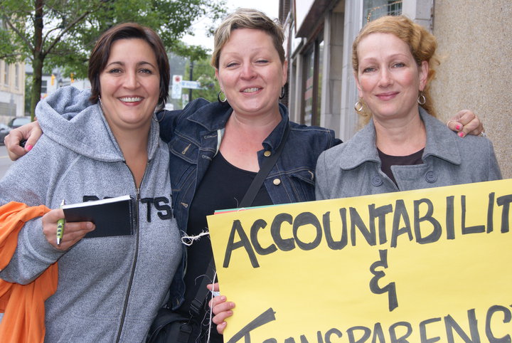 Catherine Frei, Sandra Lindala and Tammy McIntyre