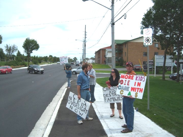 Sudbury Rally for Accountability of Children's Aid, August 20, 2010