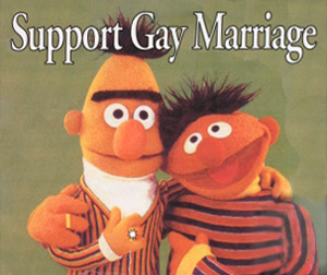 Bert and Ernie:  Support Gay Marriage