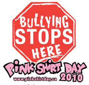 stop bullying - pink shirt day