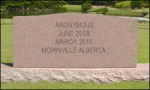 anonymous tombstone