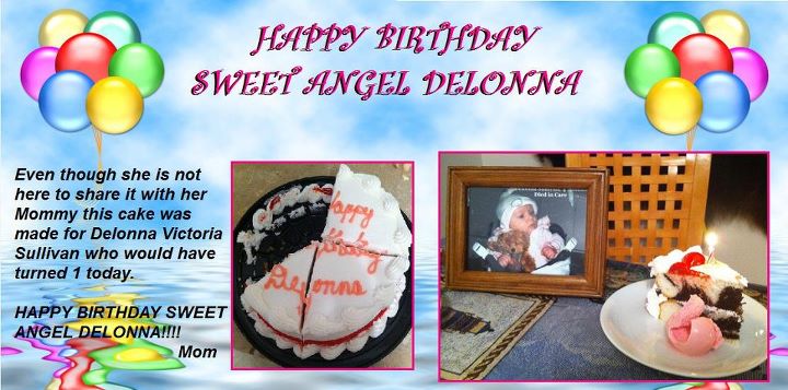 Birthday cake for Delonna Victoria Sullivan
