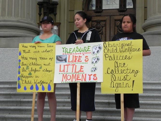 vigil for dead Alberta foster children