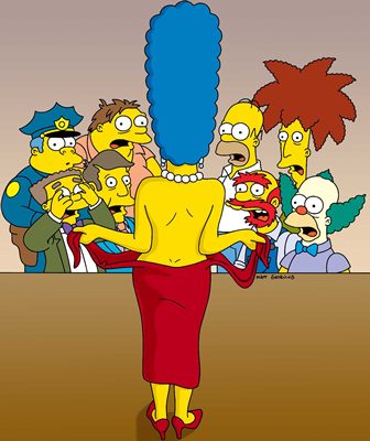 Marge Simpson nude
