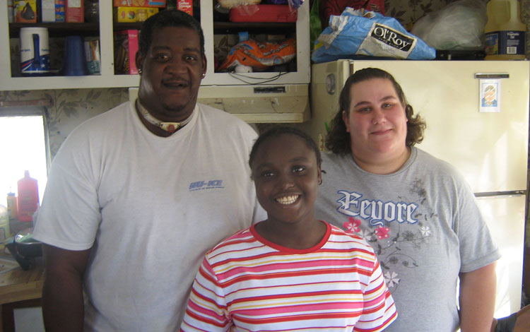 Calvin Eason, Quita Puchalla and Nicole Eason